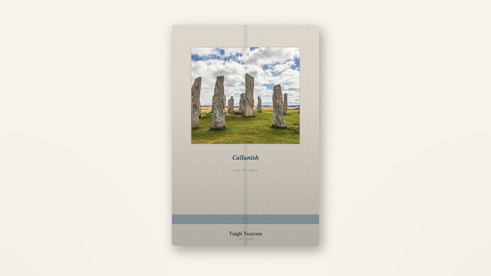 Isle of Lewis linen tea towel