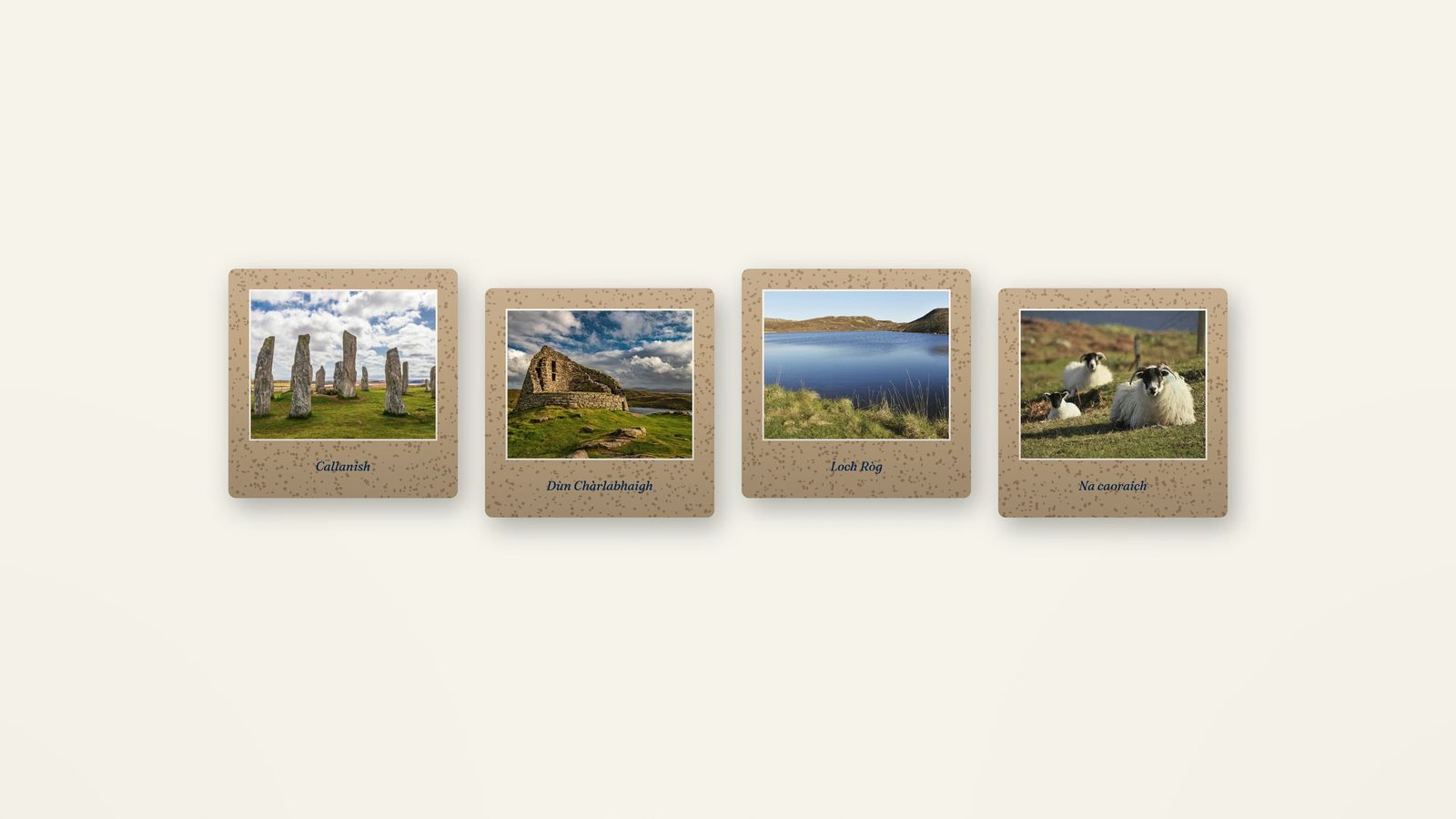 West side coaster set