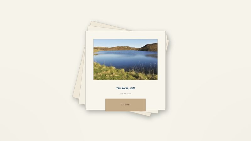 Island greetings cards, pack of six