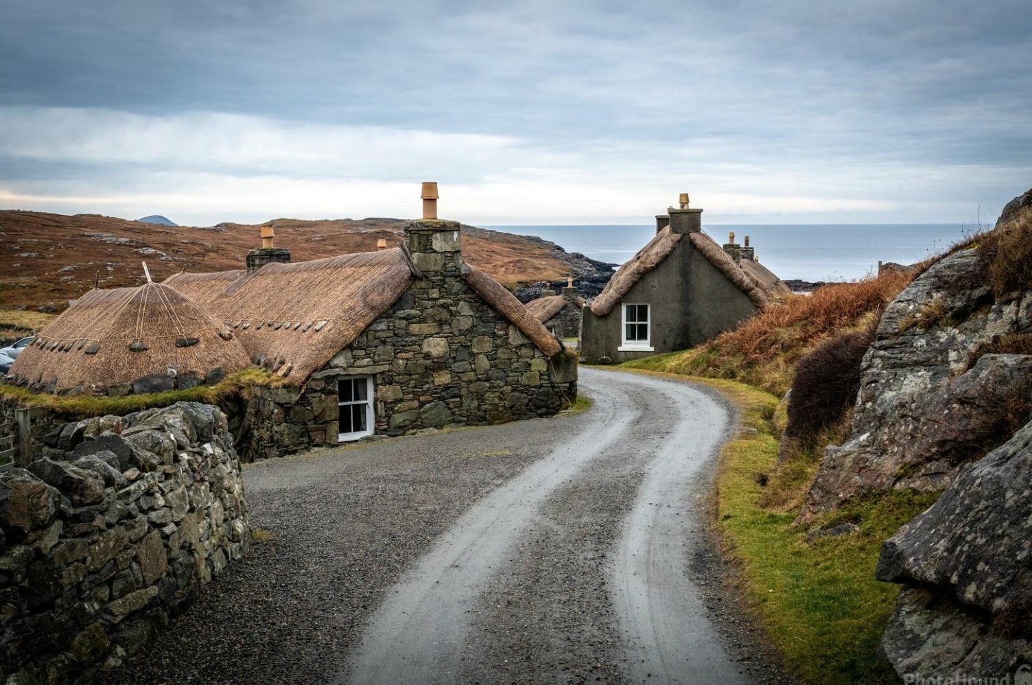 Thatched blackhouses at Gearrannan