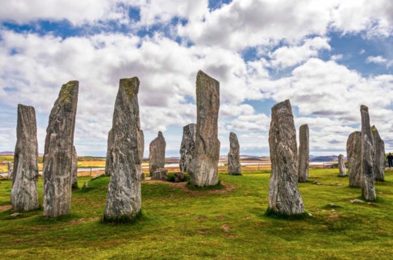 The Callanish standing stones in evening light